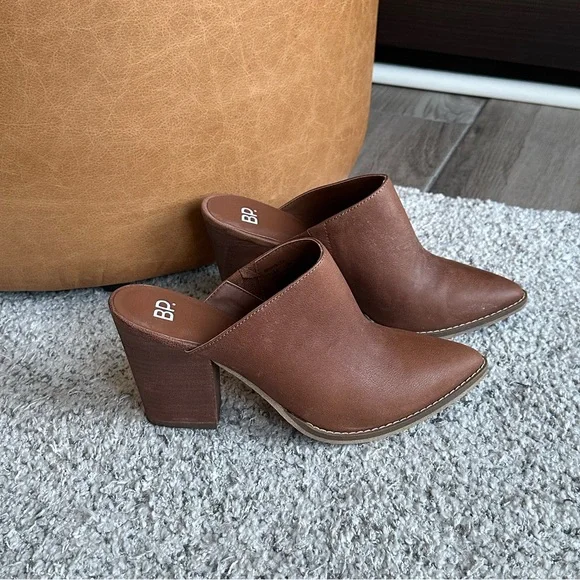 BP Hailey Western Mule - Brown Leather - Size 7.5 NWT - Picture 1 of 4